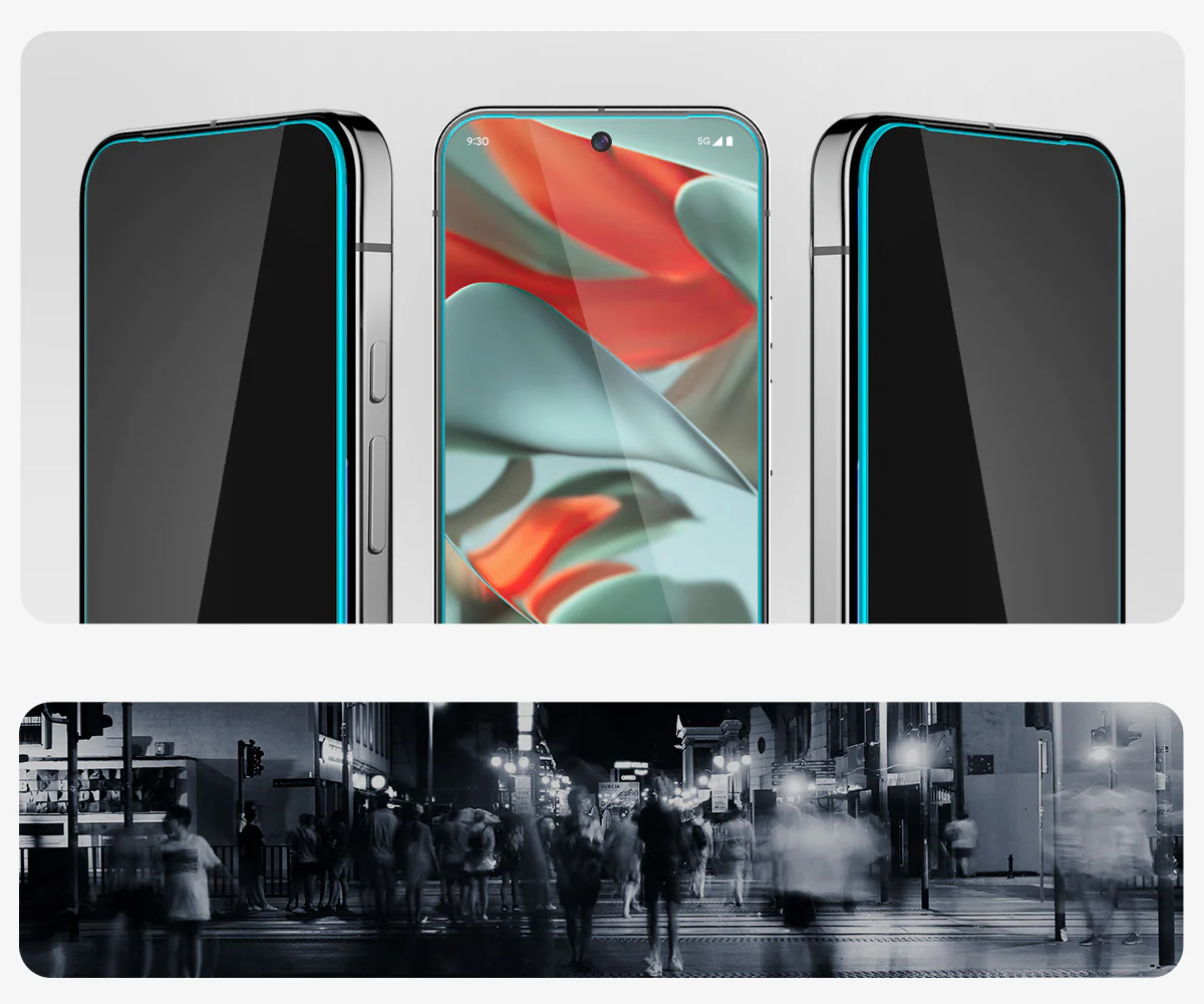 Glas für die Schutzhülle für Google Pixel 10 Pro XL / 9 Pro XL, Spigen Glas.tR EZ Fit Privacy 2-Pack - Image 11