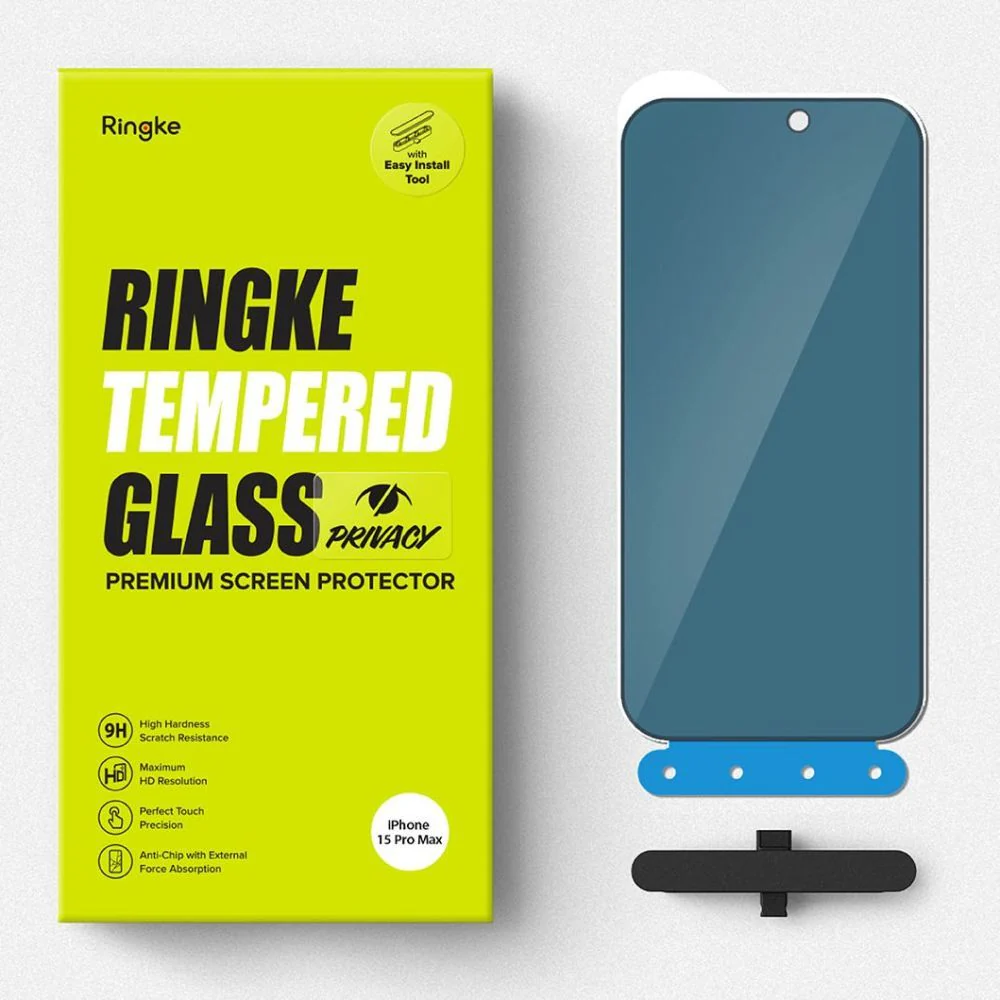 Gehärtetes Glas mit Privatschutzfilter Ringke Tempered Glass Privacy für iPhone 15 Pro Max - Image 13