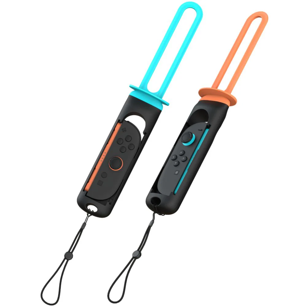 Griff/Aufsätze für Joy-Con Nintendo Switch/Nintendo Switch 2, YAXO Sword Set, Orange/Blau - Image 2