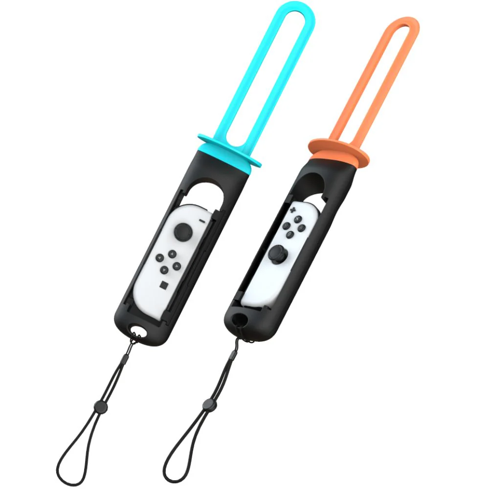 Griff/Aufsätze für Joy-Con Nintendo Switch/Nintendo Switch 2, YAXO Sword Set, Orange/Blau - Image 3