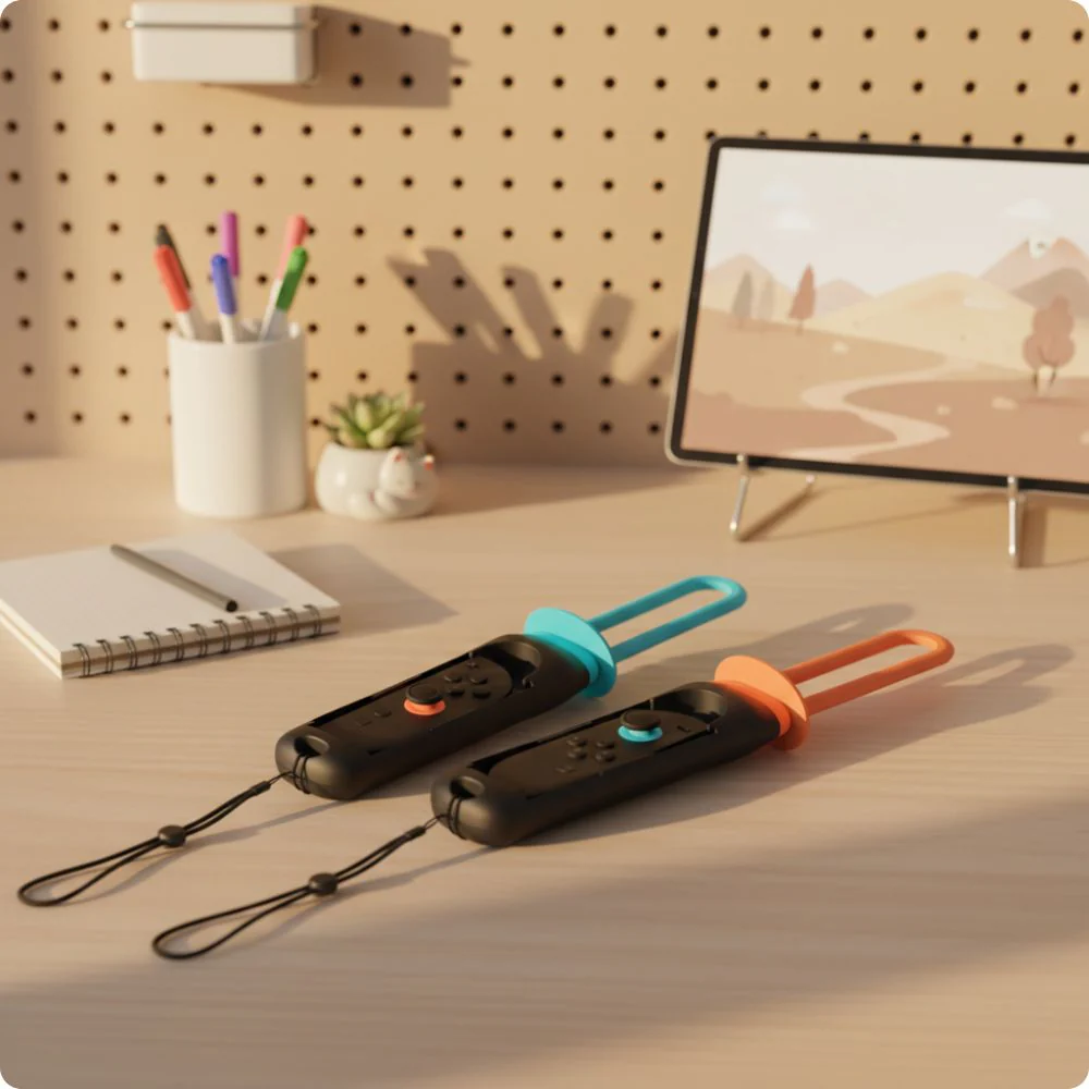 Griff/Aufsätze für Joy-Con Nintendo Switch/Nintendo Switch 2, YAXO Sword Set, Orange/Blau - Image 9