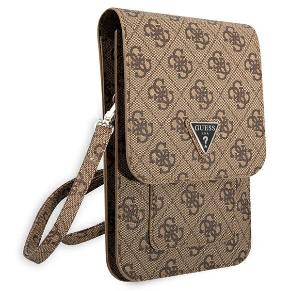 Guess 4G Triangle Universaltasche / Schuber 100 x 160 mm, braun - Image 3