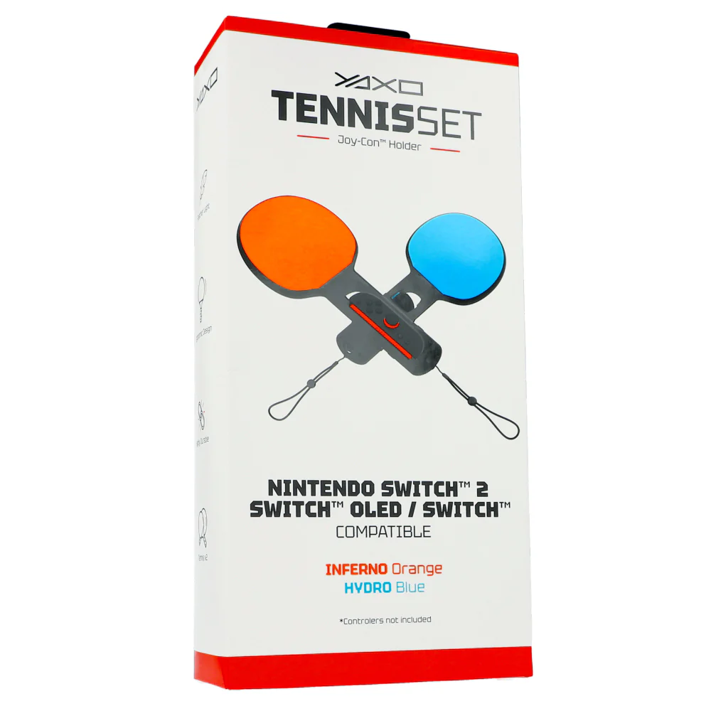 Halterung / Kappen für Joy-Cons für Nintendo Switch 2 / OLED / 1, YAXO Tennis Set, Orange / Blau - Image 8
