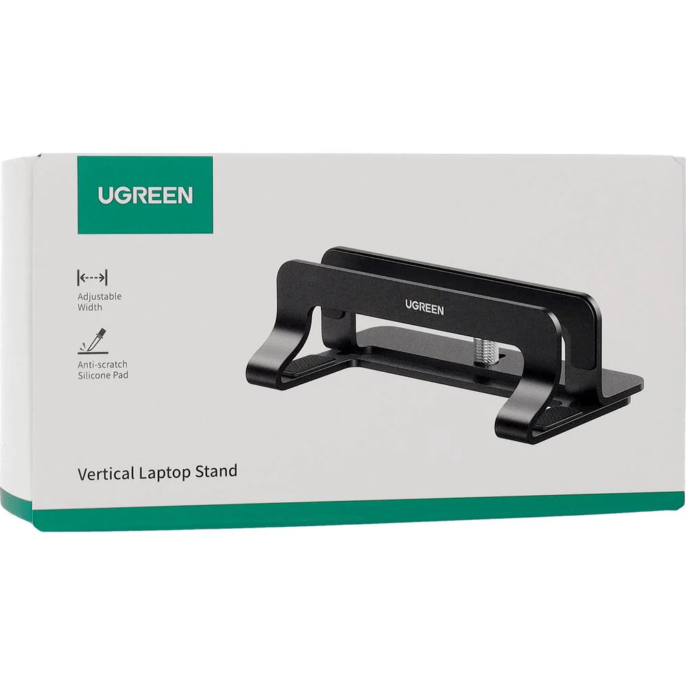 Halterung, Ständer, Tischständer für Laptops, Vertikal, Ugreen LP258, Schwarz - Image 8