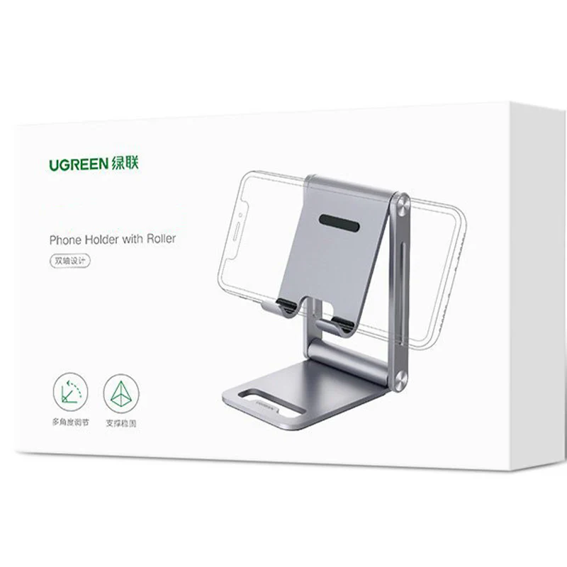 Halterung, Ständer, Schreibtischständer für Telefon / Tablet, Ugreen, Grau - Image 12