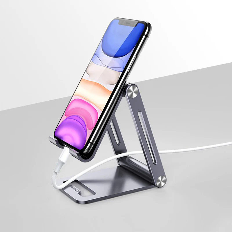 Halterung, Ständer, Schreibtischständer für Telefon / Tablet, Ugreen, Grau - Image 5