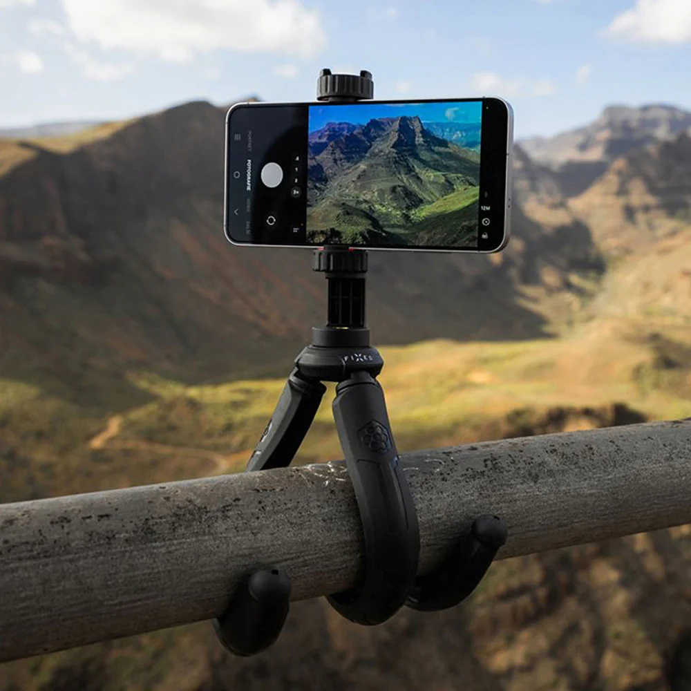 Halterung, Stativ, Selfie-Stick für Smartphones Fixed Creator Flexible Tripod, 1/4" Gewinde, Schwarz - Image 7