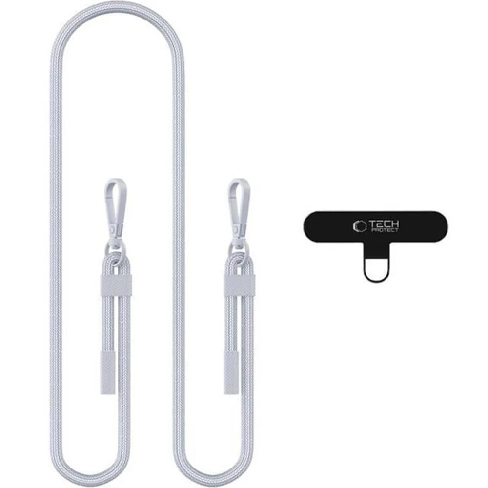 Handy-Lanyard für das Handgelenk / den Arm, Tech-Protect C5SE Rope Crossbody Strap, Grau