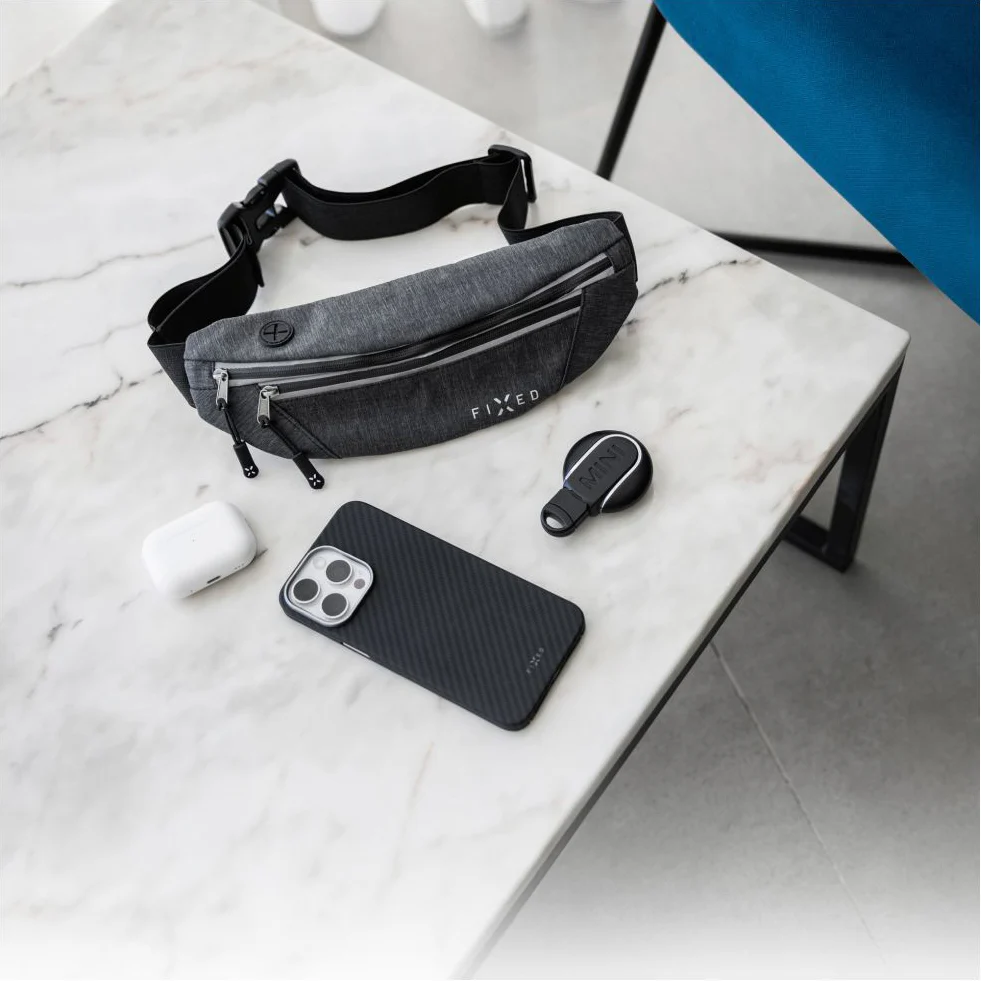 Handy-/Schlüssel-/Geldbörse-Tasche, Fixed Sport Belt Hip Bag, Schwarz - Image 6