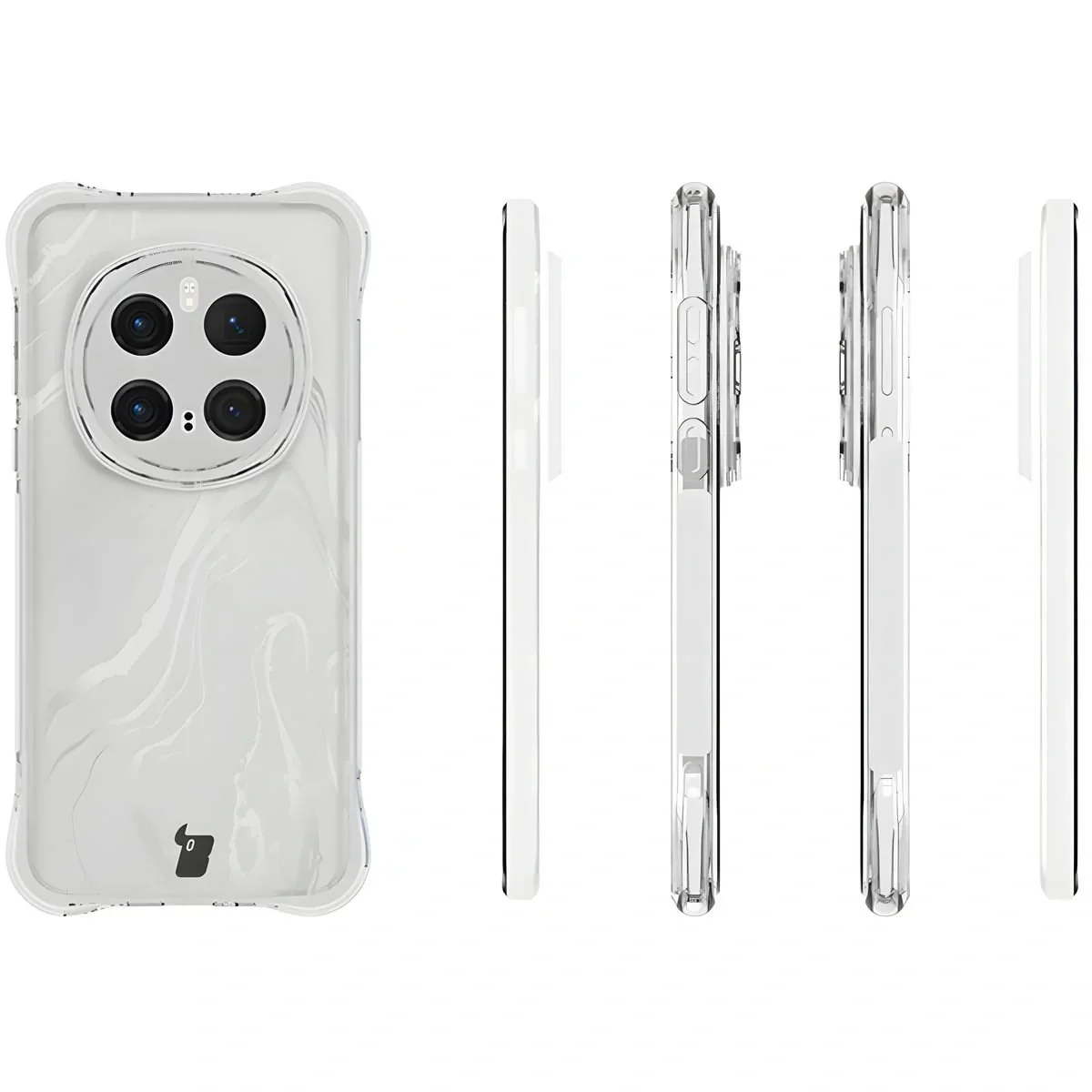 Handyhülle + 2x Folie für Honor Magic7 Pro, Bizon Case Clear Pack, Transparent - Image 4