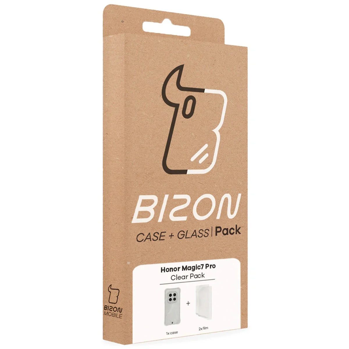Handyhülle + 2x Folie für Honor Magic7 Pro, Bizon Case Clear Pack, Transparent - Image 9