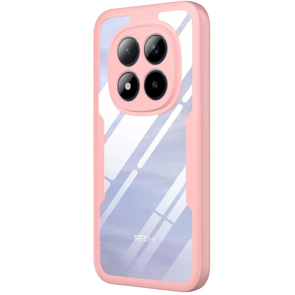 Handyhülle 360° mit Displayschutz für Xiaomi Redmi Note 15 Pro Plus 5G / POCO M8 Pro 5G, Techsuit ColorVerse, Transparent und Rosa - Image 7