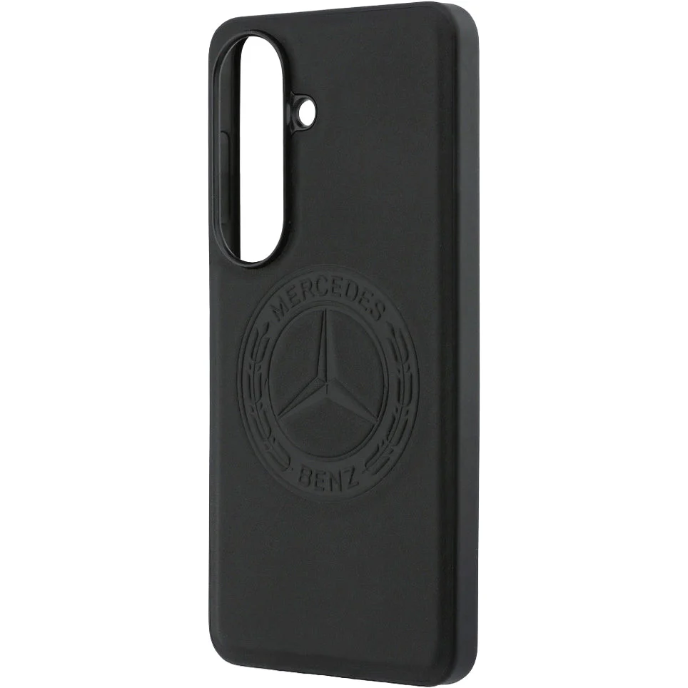 Handyhülle aus Echtleder für Galaxy S26, Mercedes-Benz Leather Vintage Logo, mit MagSafe, Schwarz mit elegantem Logo - Image 6