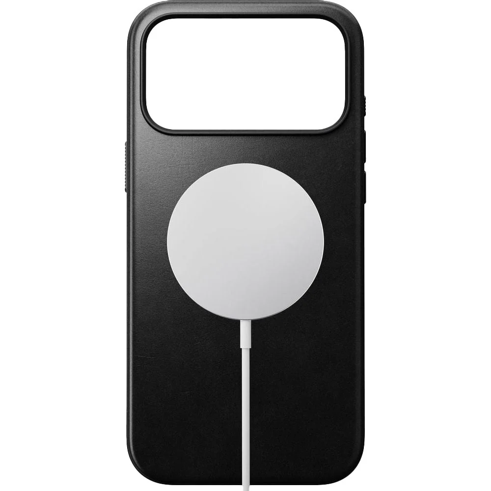 Handyhülle aus Naturleder für iPhone 17 Pro Max, Nomad Modern Leather Case Horween Series mit MagSafe, Schwarz - Image 3