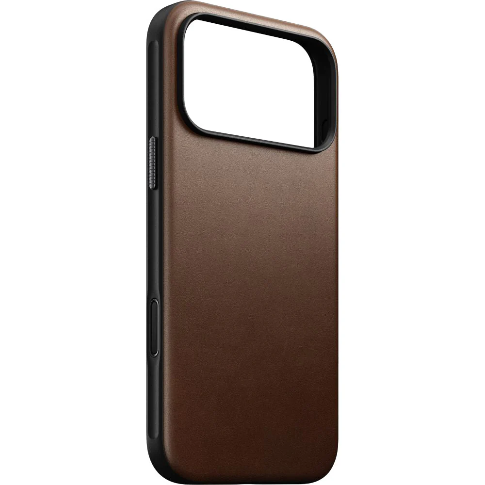 Handyhülle aus Naturleder für iPhone 17 Pro Max, Nomad Modern Leather Case mit MagSafe, Braun - Image 4