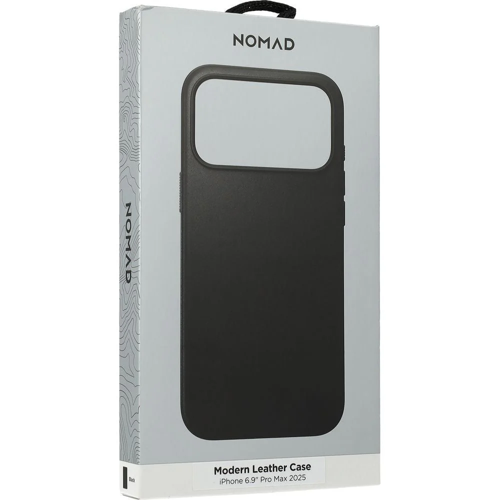 Handyhülle aus Naturleder für iPhone 17 Pro Max, Nomad Modern Leather Case mit MagSafe, Schwarz - Image 7