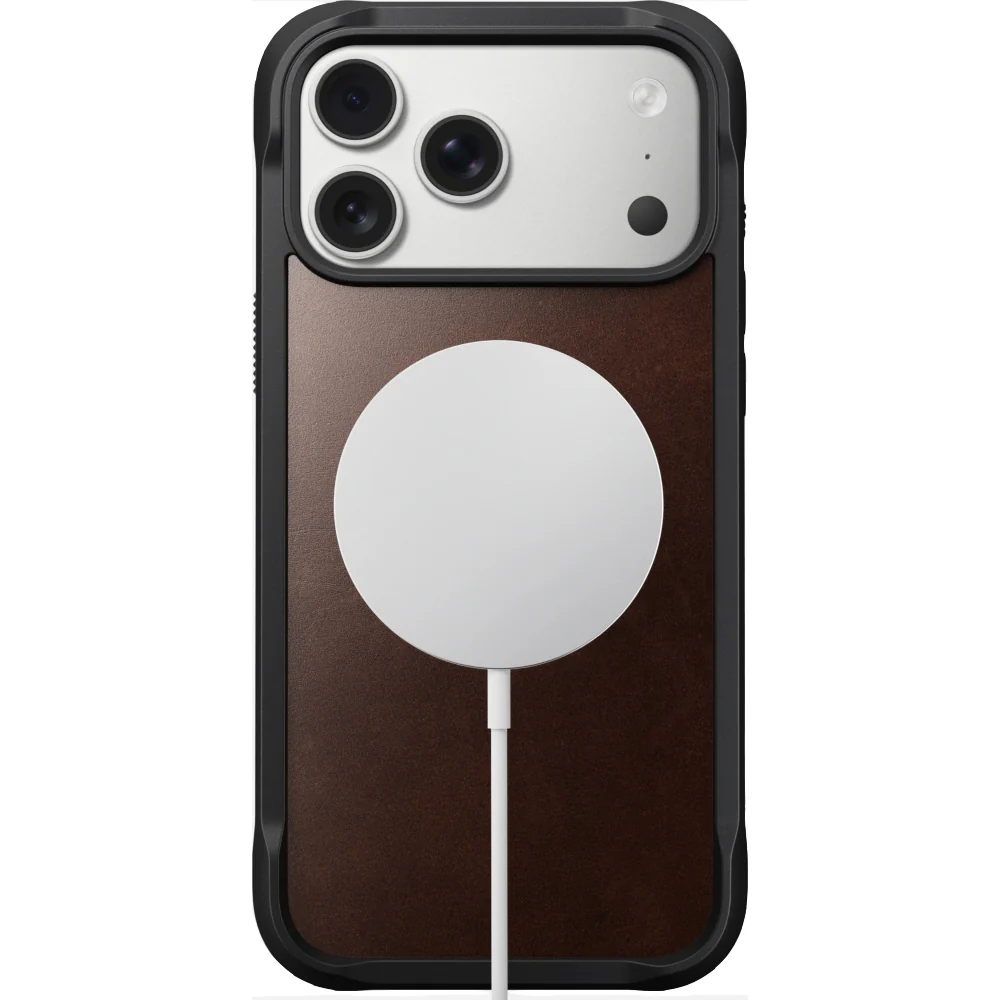 Handyhülle für iPhone 17 Pro Max, Nomad Rugged Leather für MagSafe, Braun - Image 6