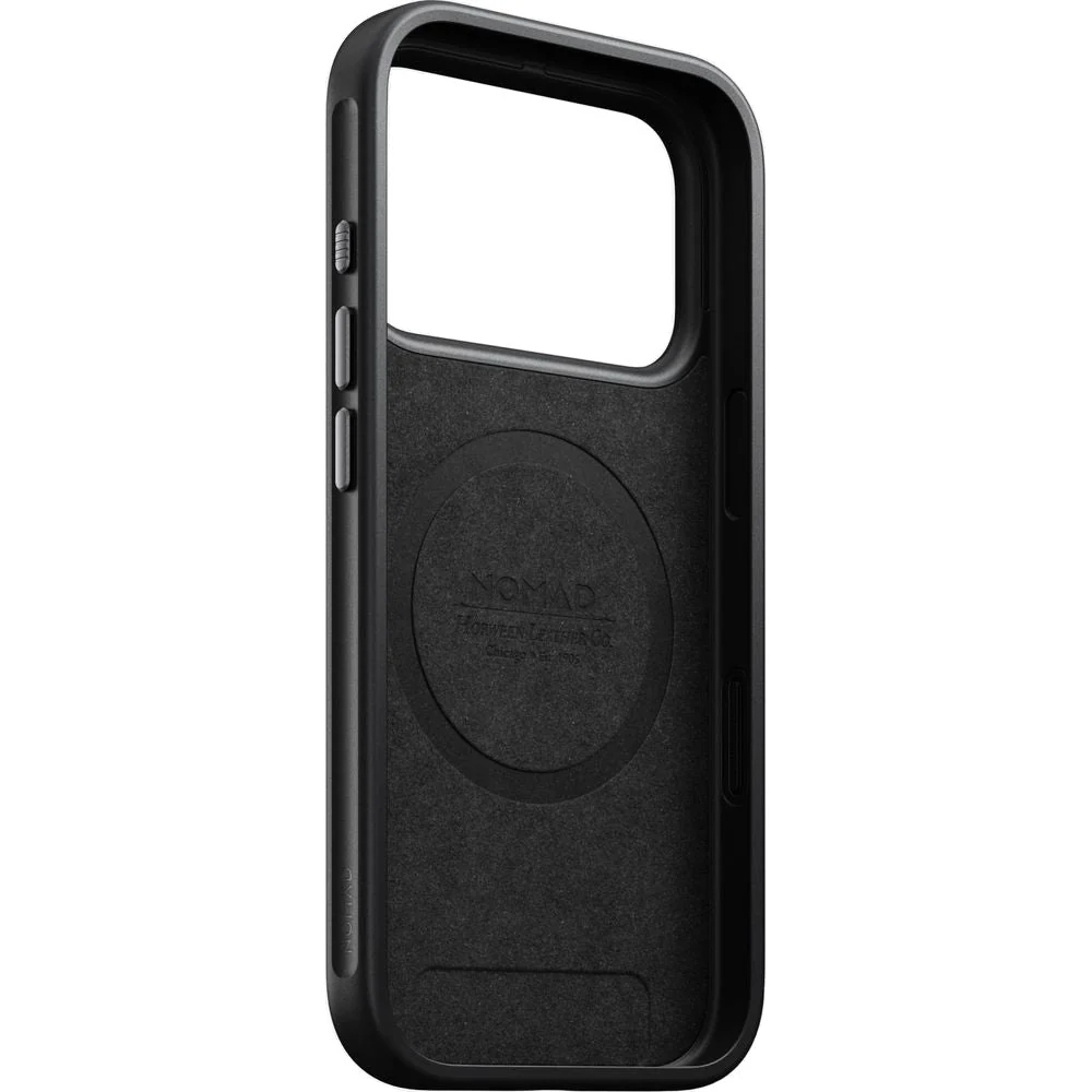 Handyhülle aus Naturleder für iPhone 17 Pro, Nomad Modern Leather Case Horween Series mit MagSafe, Schwarz - Image 2