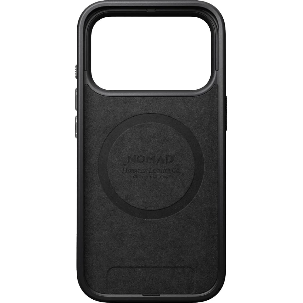 Handyhülle aus Naturleder für iPhone 17 Pro, Nomad Modern Leather Case Horween Series mit MagSafe, Schwarz - Image 5