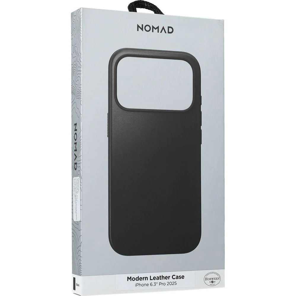 Handyhülle aus Naturleder für iPhone 17 Pro, Nomad Modern Leather Case Horween Series mit MagSafe, Schwarz - Image 7