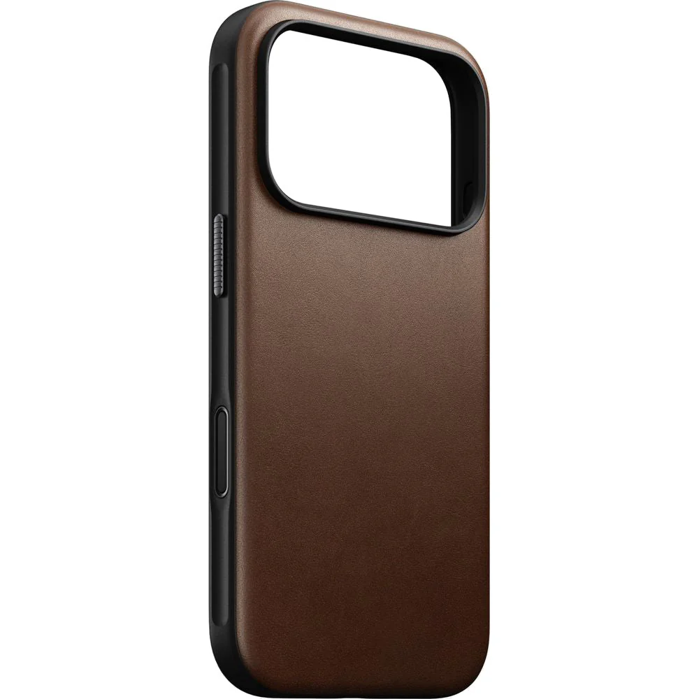 Handyhülle aus Naturleder für iPhone 17 Pro, Nomad Modern Leather Case mit MagSafe, Braun - Image 4