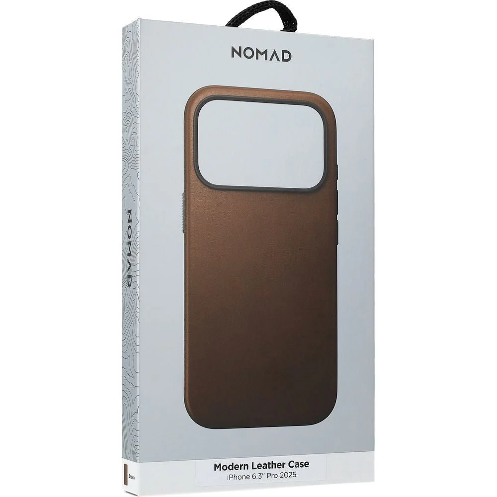 Handyhülle aus Naturleder für iPhone 17 Pro, Nomad Modern Leather Case mit MagSafe, Braun - Image 7