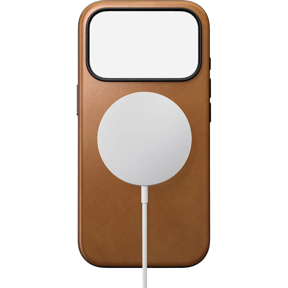 Handyhülle aus Naturleder für iPhone 17 Pro, Nomad Modern Leather Case mit MagSafe, Hellbraun - Image 3