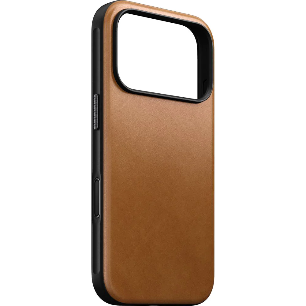 Handyhülle aus Naturleder für iPhone 17 Pro, Nomad Modern Leather Case mit MagSafe, Hellbraun - Image 4