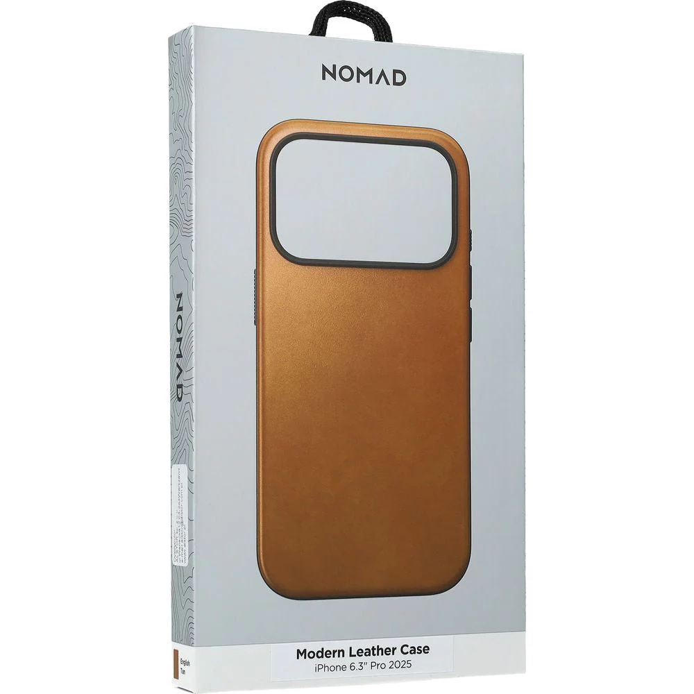 Handyhülle aus Naturleder für iPhone 17 Pro, Nomad Modern Leather Case mit MagSafe, Hellbraun - Image 7