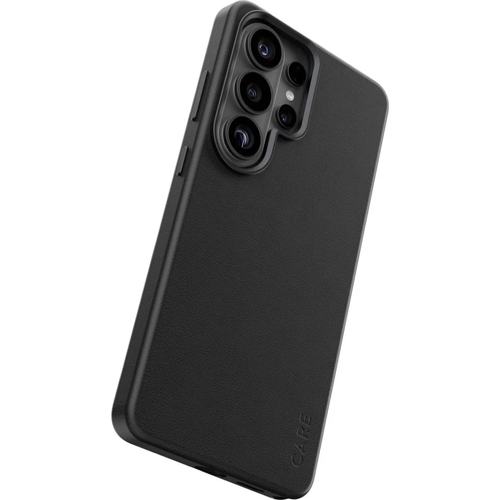 Handyhülle aus veganem Leder für Galaxy S26 Ultra, CARE by PanzerGlass Solo mit MagSafe, Schwarz - Image 2