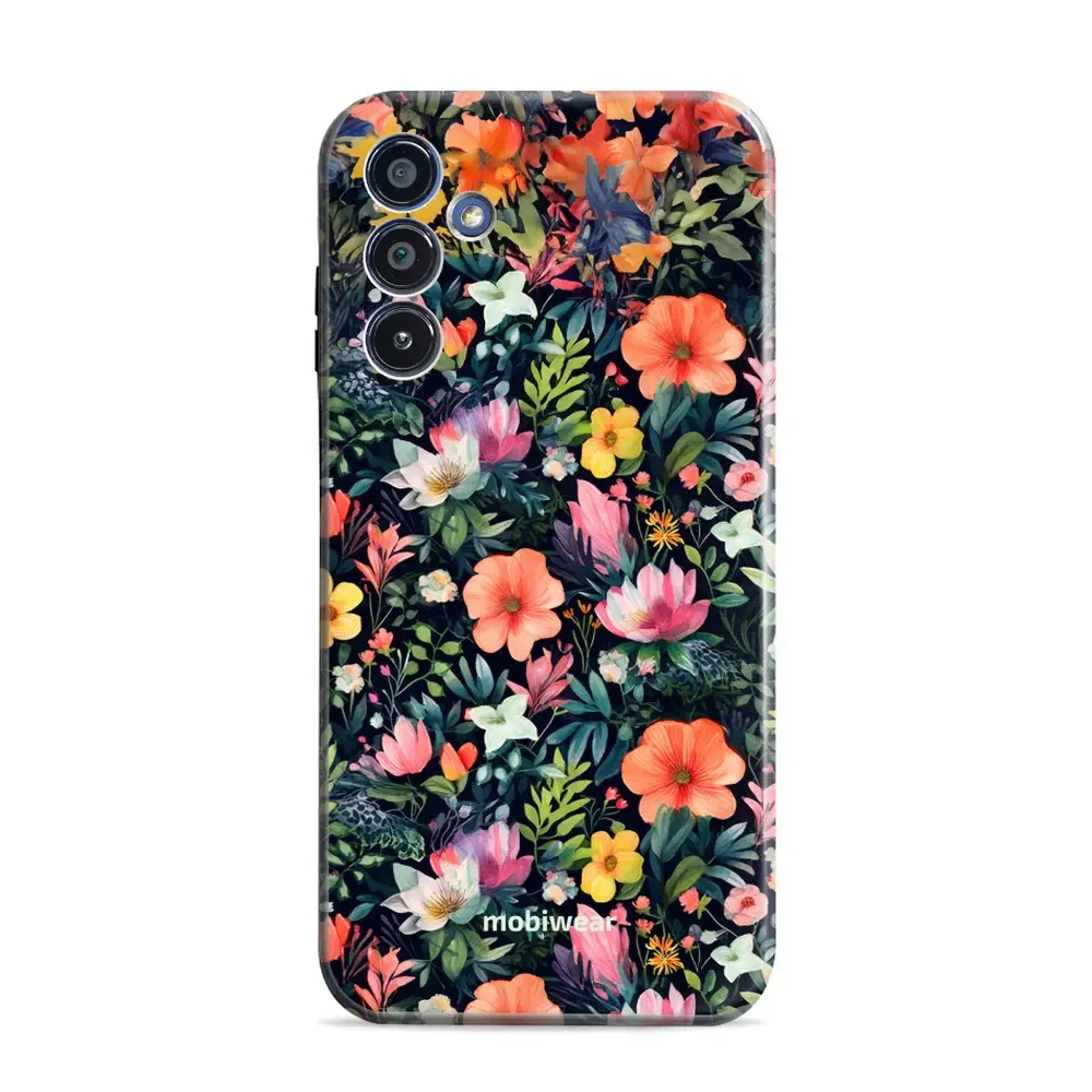 Handyhülle für Galaxy A15 4G, Mobiwear Elite Pro, Bunt-Blumig