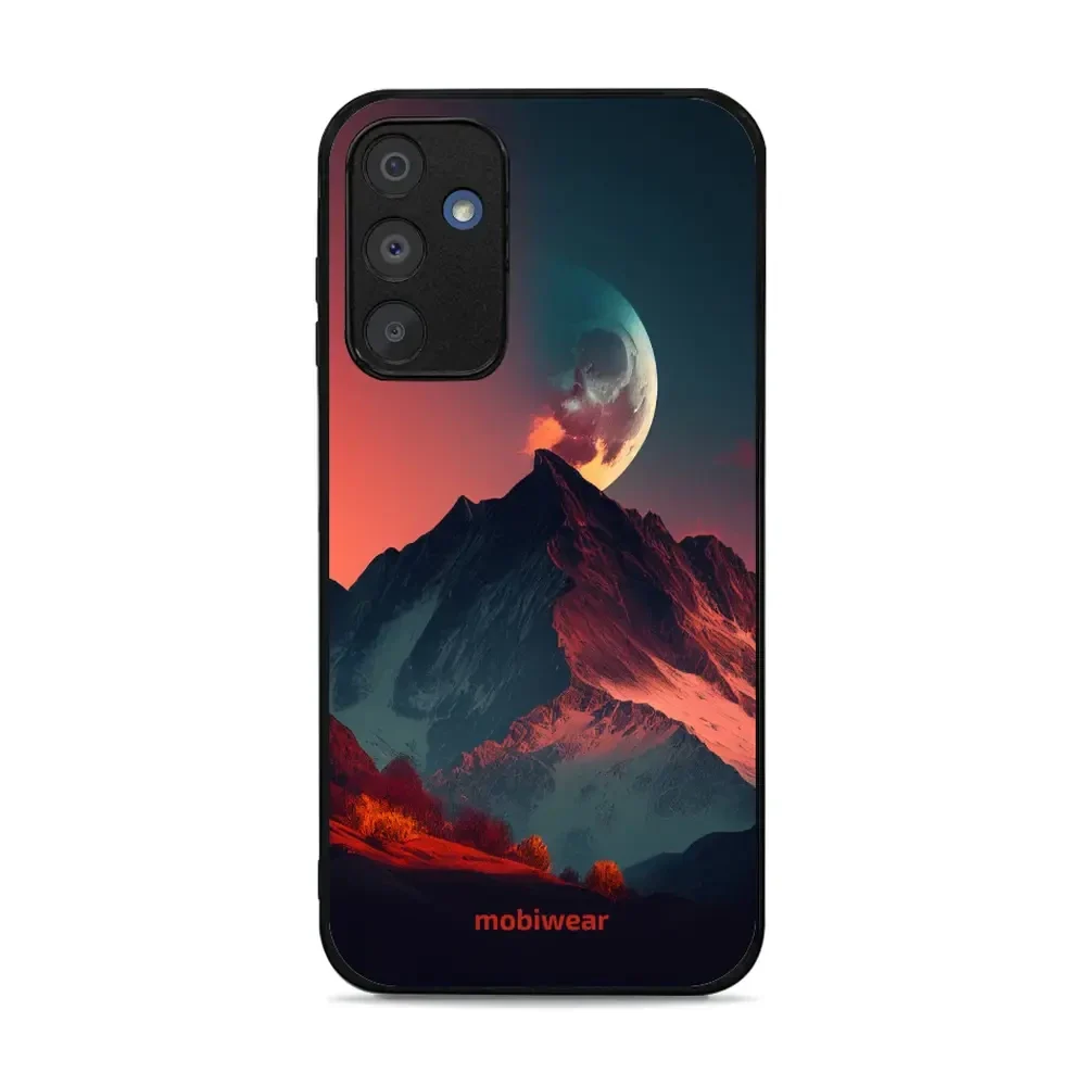 Handyhülle für Galaxy A15 5G, Mobiwear Glossy Case, Gebirgsdämmerung