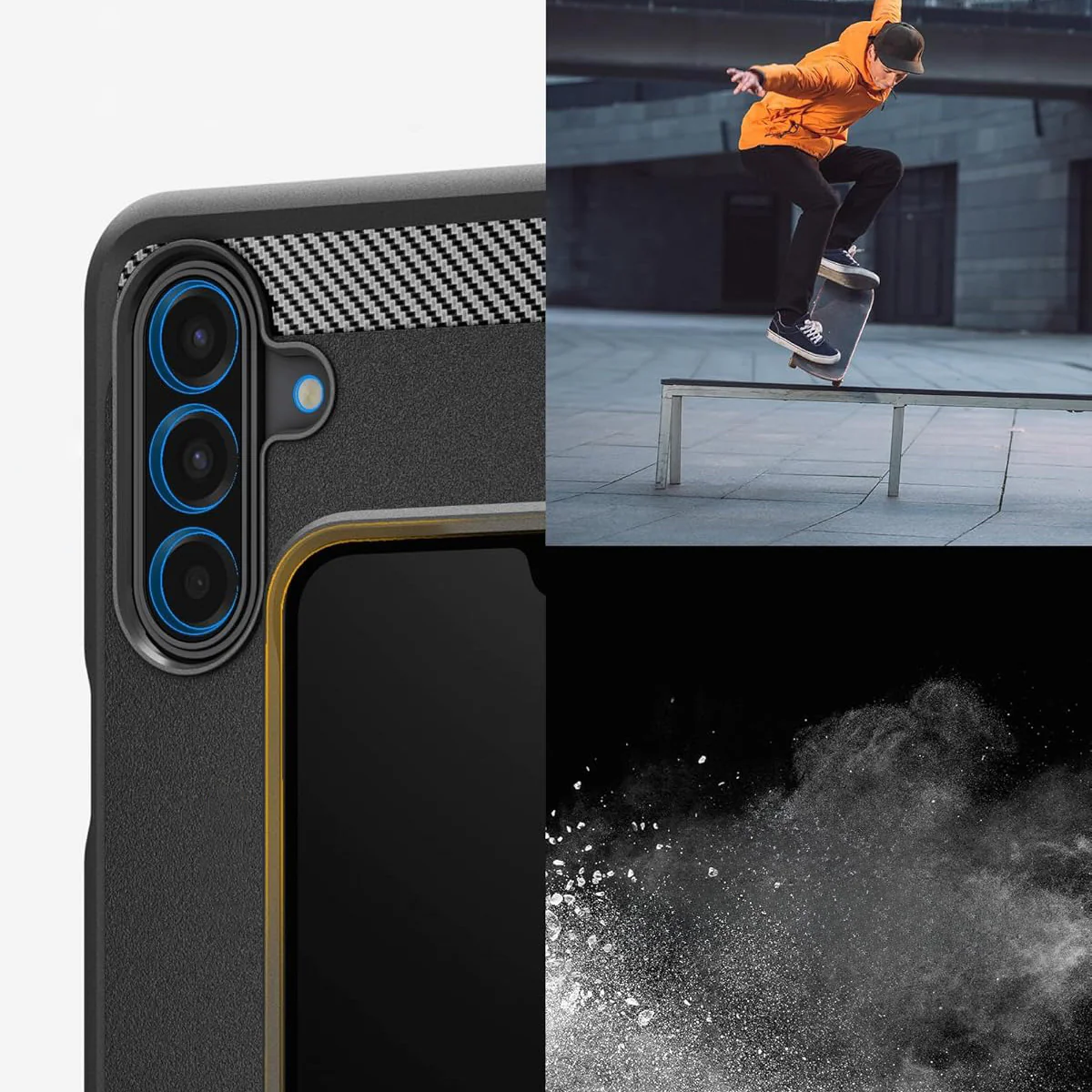 Handyhülle für Galaxy A17 4G / 5G, Spigen Rugged Armor, Schwarz - Image 14
