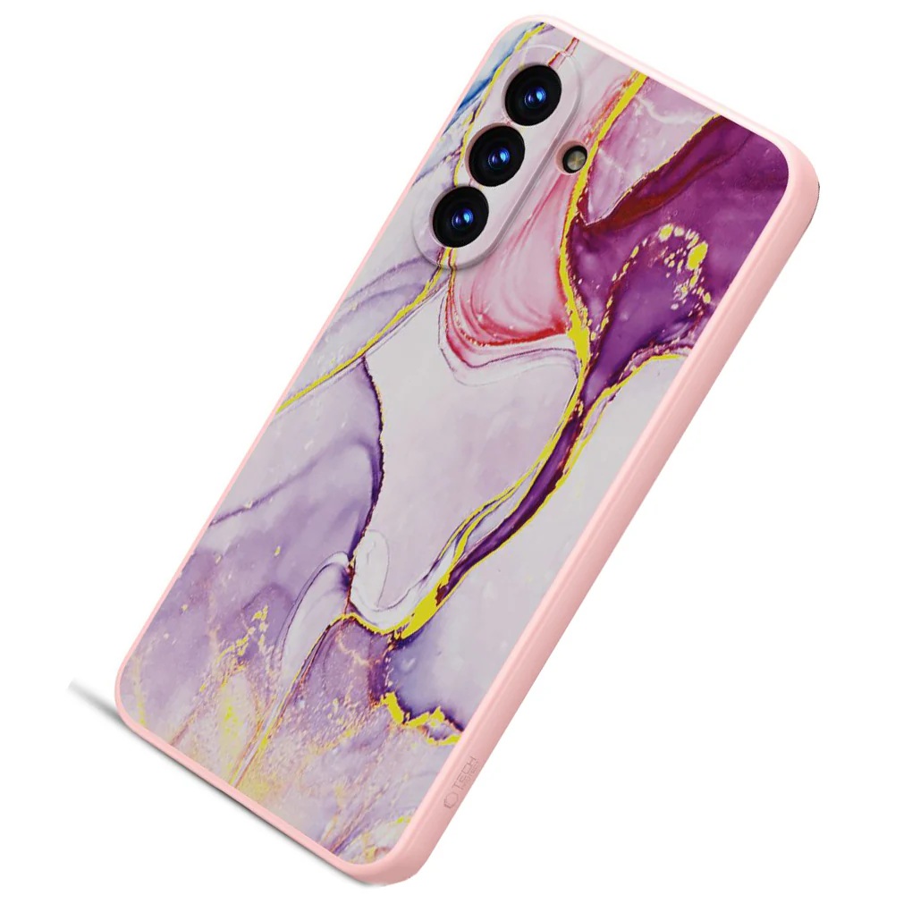 Handyhülle für Galaxy A17 5G / 4G, Tech-Protect Icon, Rosa mit Marmormuster - Image 5
