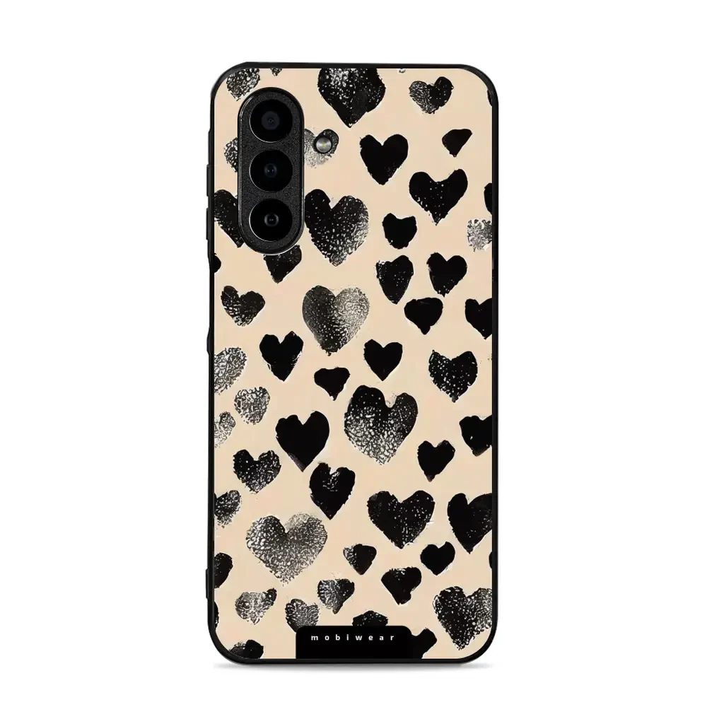 Handyhülle für Galaxy A17 5G, Mobiwear Glossy Case, Beige Liebe