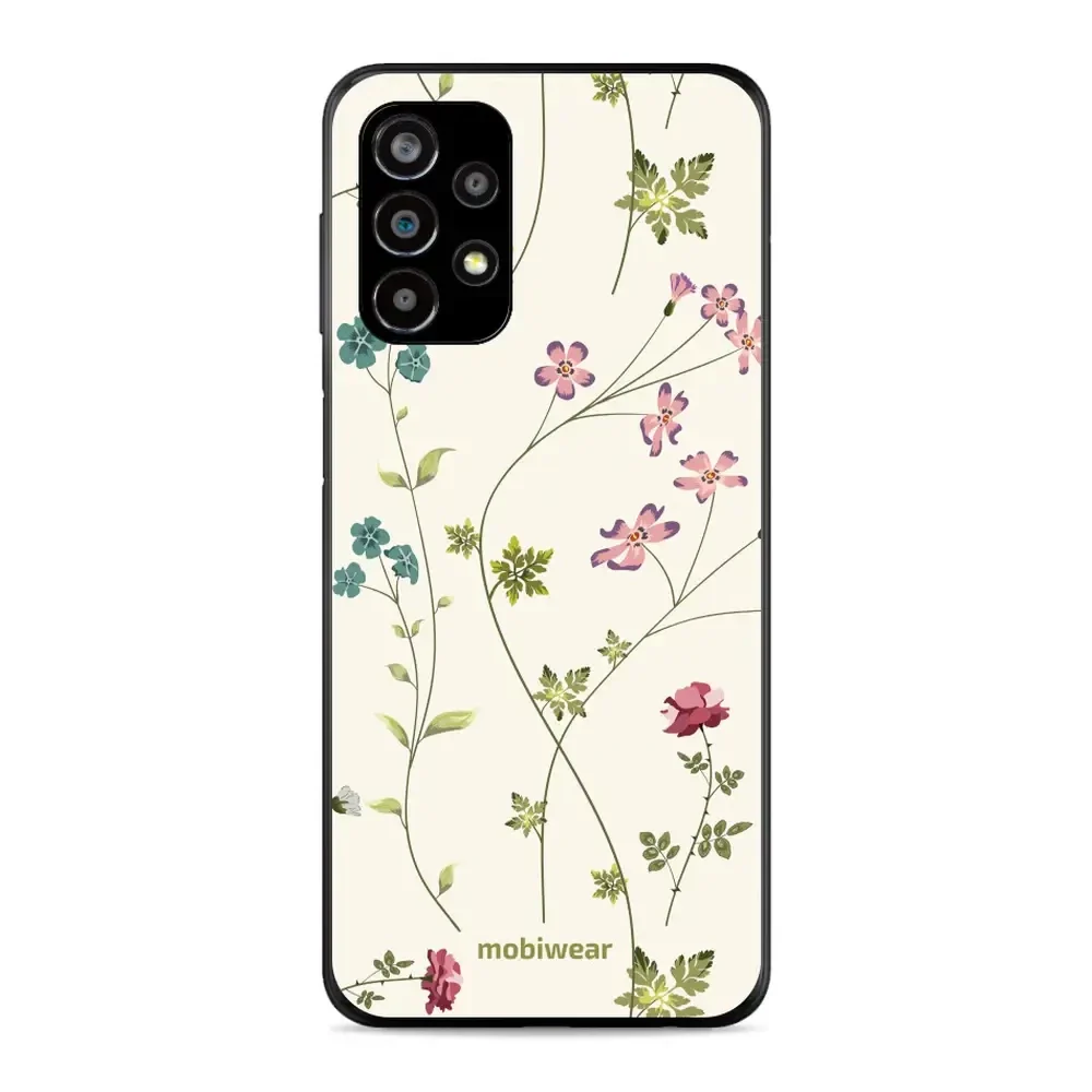 Handyhülle für Galaxy A23 4G, Mobiwear Glossy Case, Idyllische Blüte