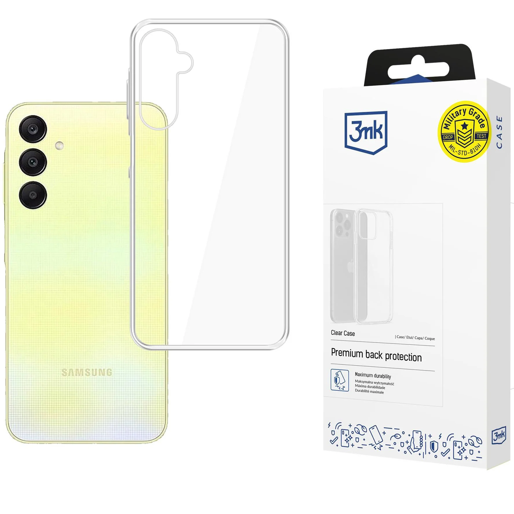 Handyhülle für Galaxy A26 5G, 3mk Clear Case, Transparent