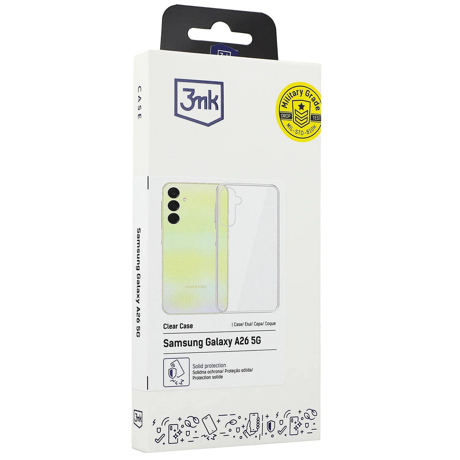 Handyhülle für Galaxy A26 5G, 3mk Clear Case, Transparent - Image 4