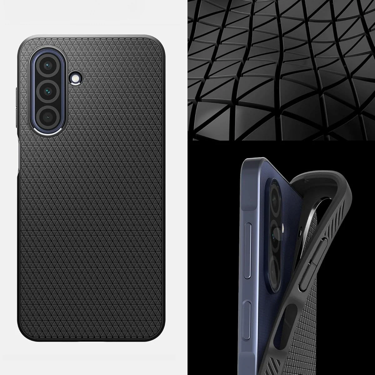 Handyhülle für Galaxy A26 5G, Spigen Liquid Air, Schwarz - Image 12