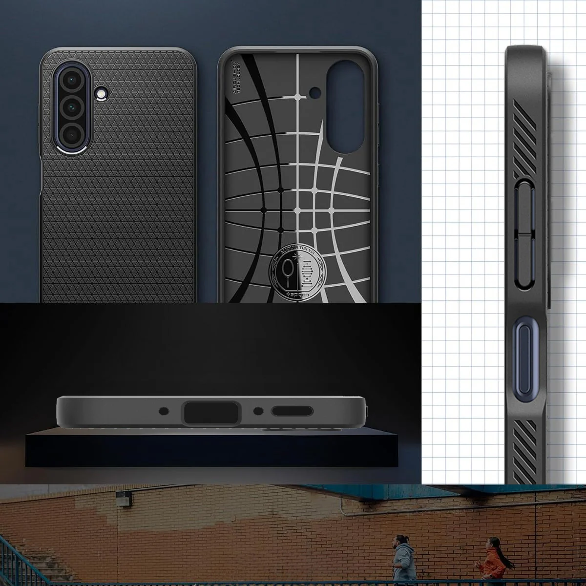 Handyhülle für Galaxy A26 5G, Spigen Liquid Air, Schwarz - Image 16