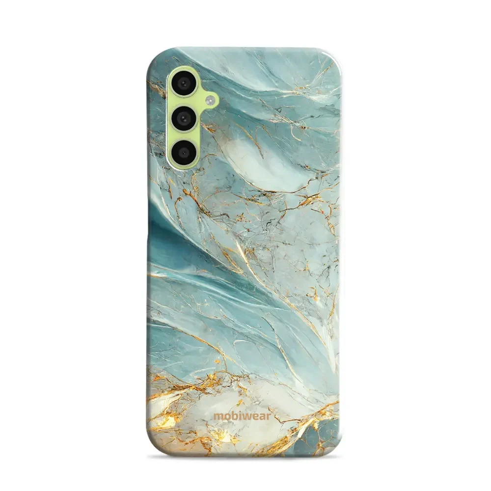 Handyhülle für Galaxy A34 5G, Mobiwear Elite Pro, Adern des Azur