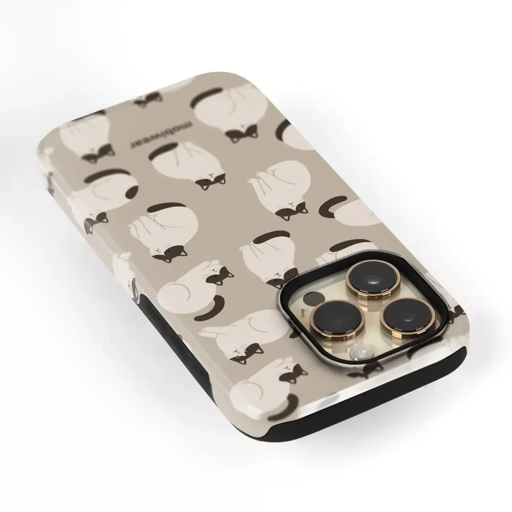 Handyhülle für Galaxy A35 5G, Mobiwear Elite Pro, Kaffe Miau - Image 6
