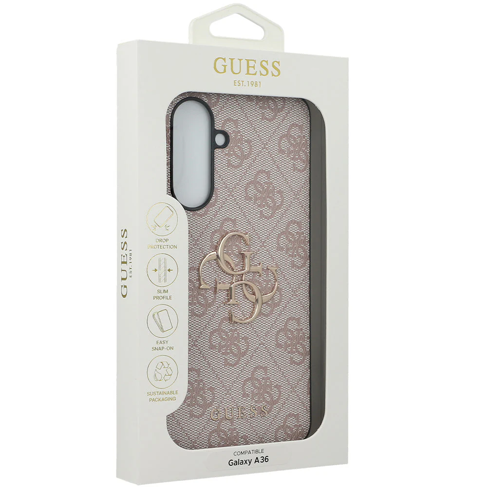 Handyhülle für Galaxy A36 5G, Guess Hardcase 4G Big Metal Logo, Rosa - Image 2