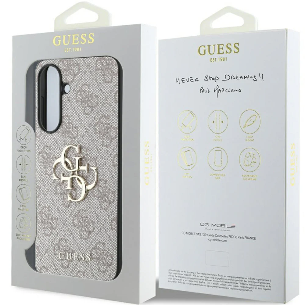 Handyhülle für Galaxy A36 5G, Guess Hardcase 4G Big Metal Logo, Rosa - Image 8