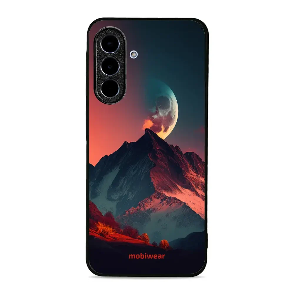 Handyhülle für Galaxy A36 5G, Mobiwear Glossy Case, Gebirgsdämmerung