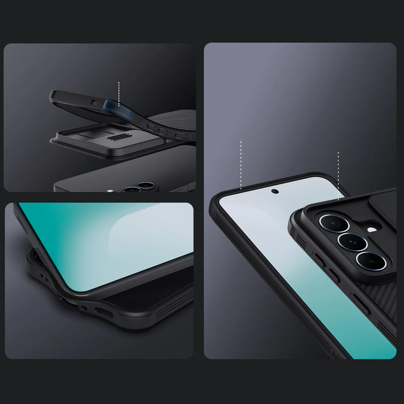 Handyhülle für Galaxy A37 5G, Nillkin CamShield Pro, Schwarz - Image 10