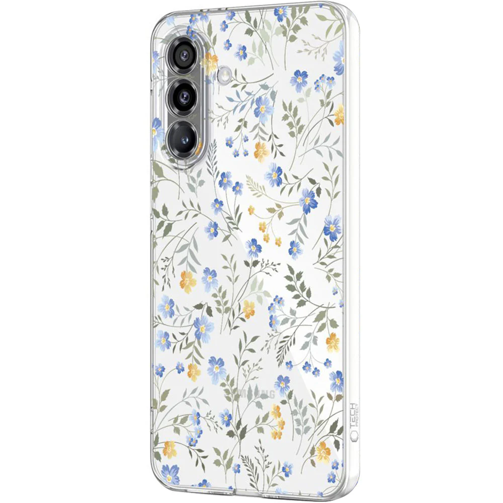 Handyhülle für Galaxy A37 5G, Tech-Protect FlexAir, Transparent mit floralem Muster - Image 2