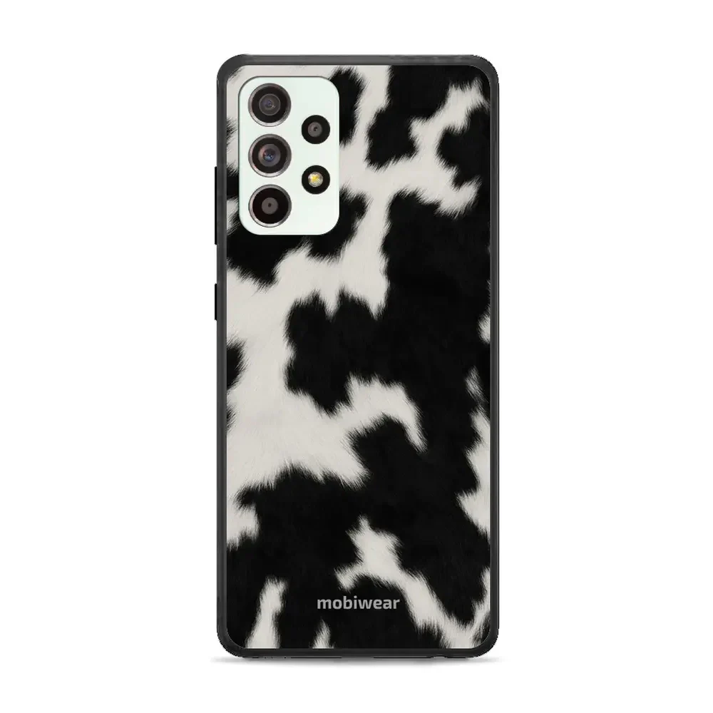 Handyhülle für Galaxy A52, Mobiwear Glossy Case, Kuhfell-Optik
