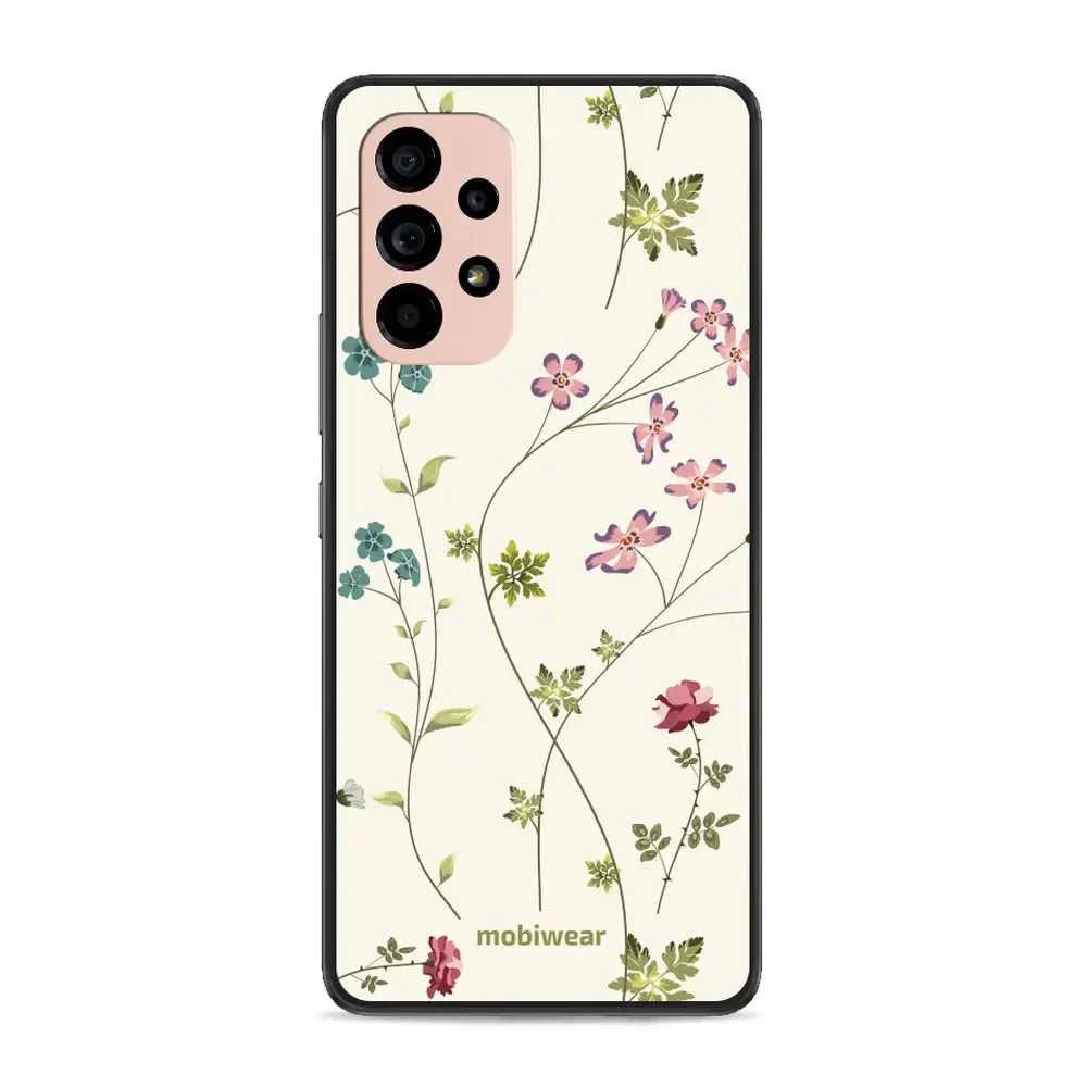 Handyhülle für Galaxy A53 5G, Mobiwear Glossy Case, Idyllische Blüte