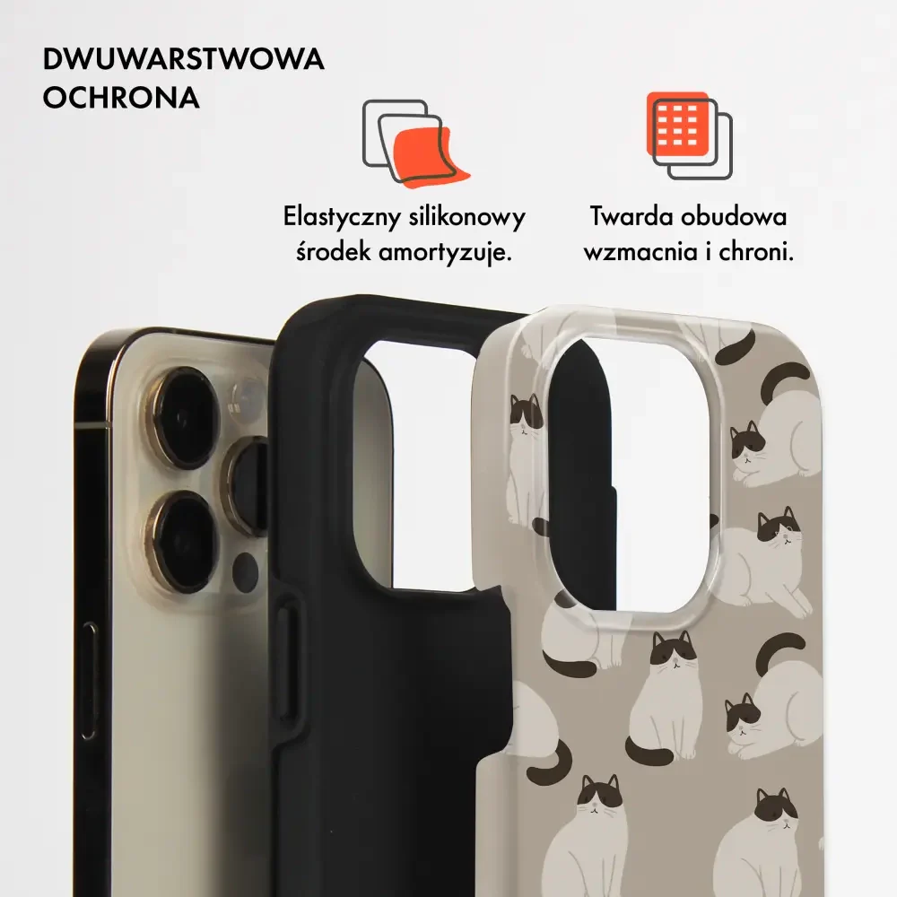 Handyhülle für Galaxy A54 5G, Mobiwear Elite Pro, Kaffe Miau - Image 3
